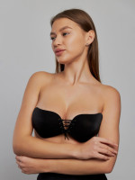 Бюстгальтер-невидимка черного цвета без бретелей Fly Bra