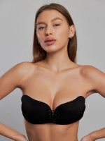 Бюстгальтер-невидимка черного цвета без бретелей Fly Bra
