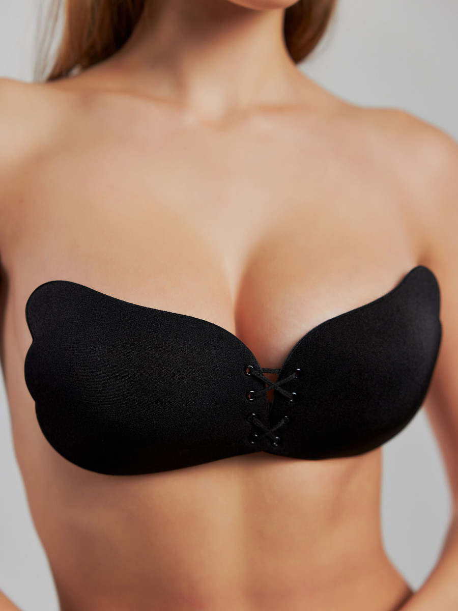 Бюстгальтер-невидимка черного цвета без бретелей Fly Bra