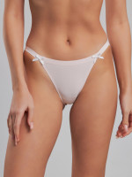 Бесшовные трусики слипы розового цвета с кружевом Natural Comfort Lace